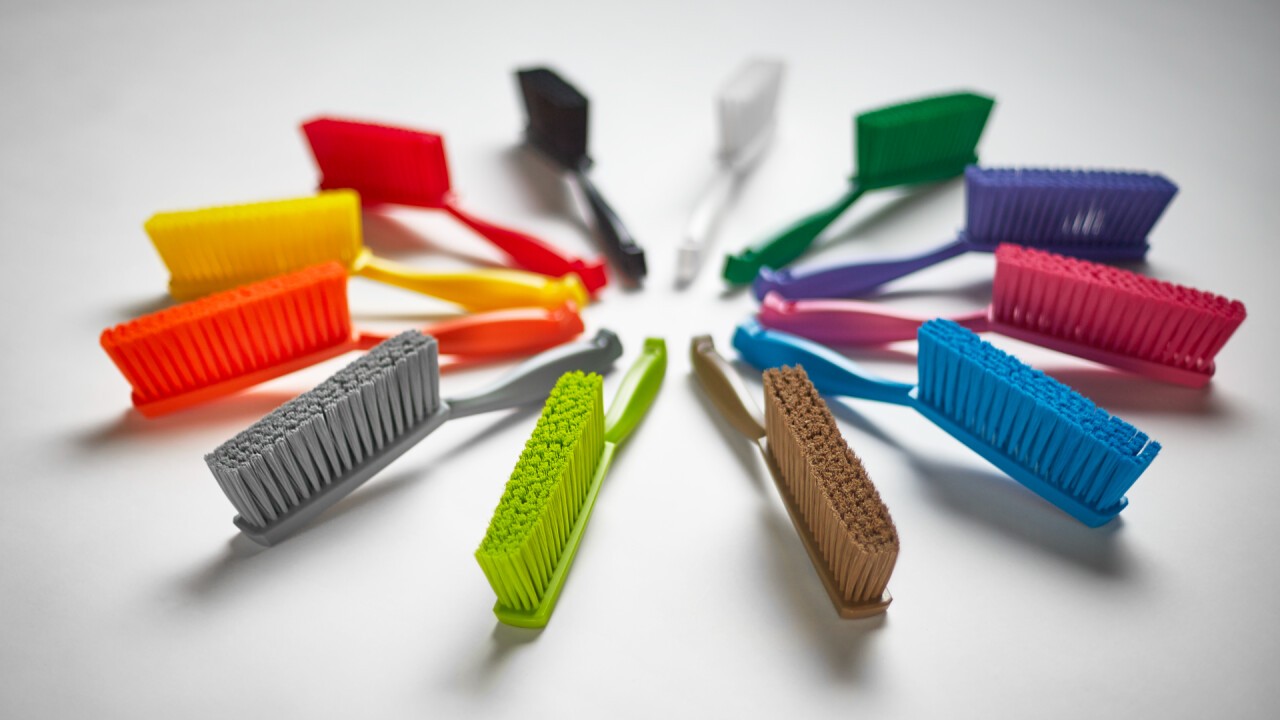 Vikan Colour Coded bench brushes