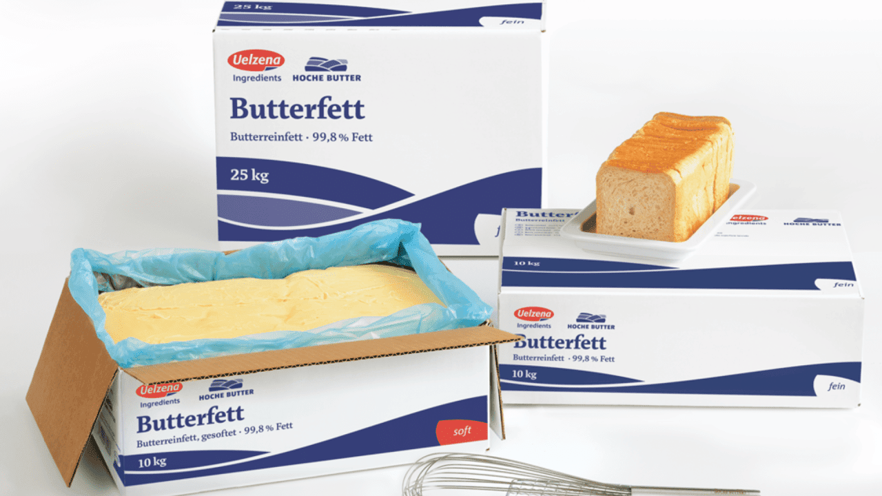 Concentrated butter from Hoche is available as "fine" or "soft" quality and even with added vanillin or carotene
