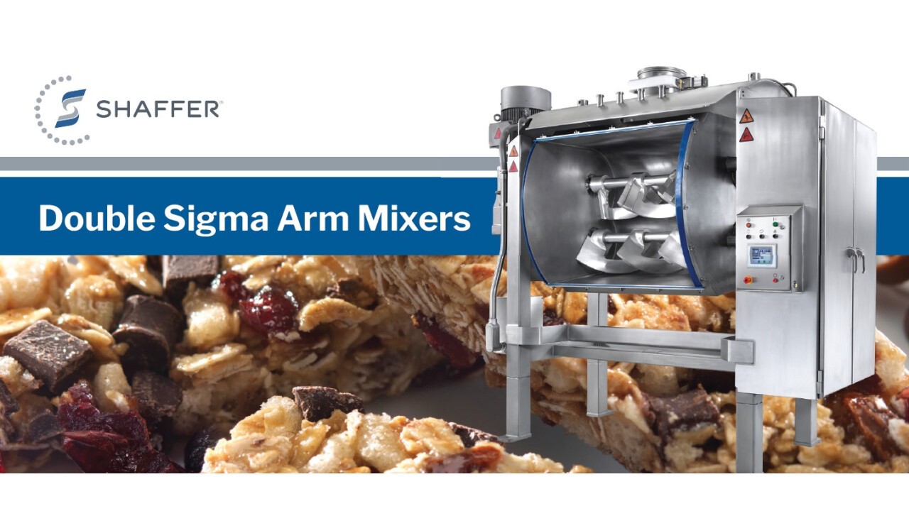 Shaffer Double Sigma Arm Mixers