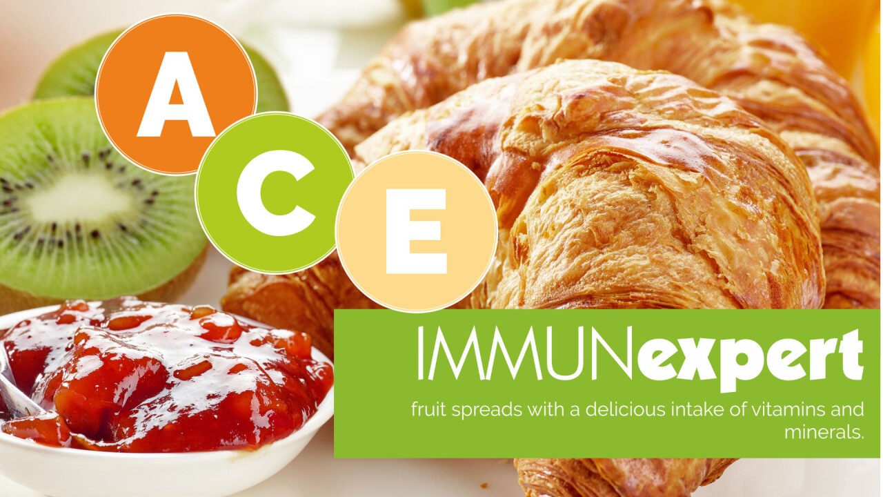 Give your business the upper hand with our IMMUNexpert Concept: pastry with vitamin boost