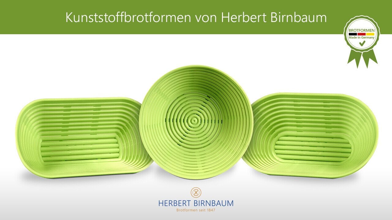 Birnbaum plastic proofing baskets : long, round, oval
