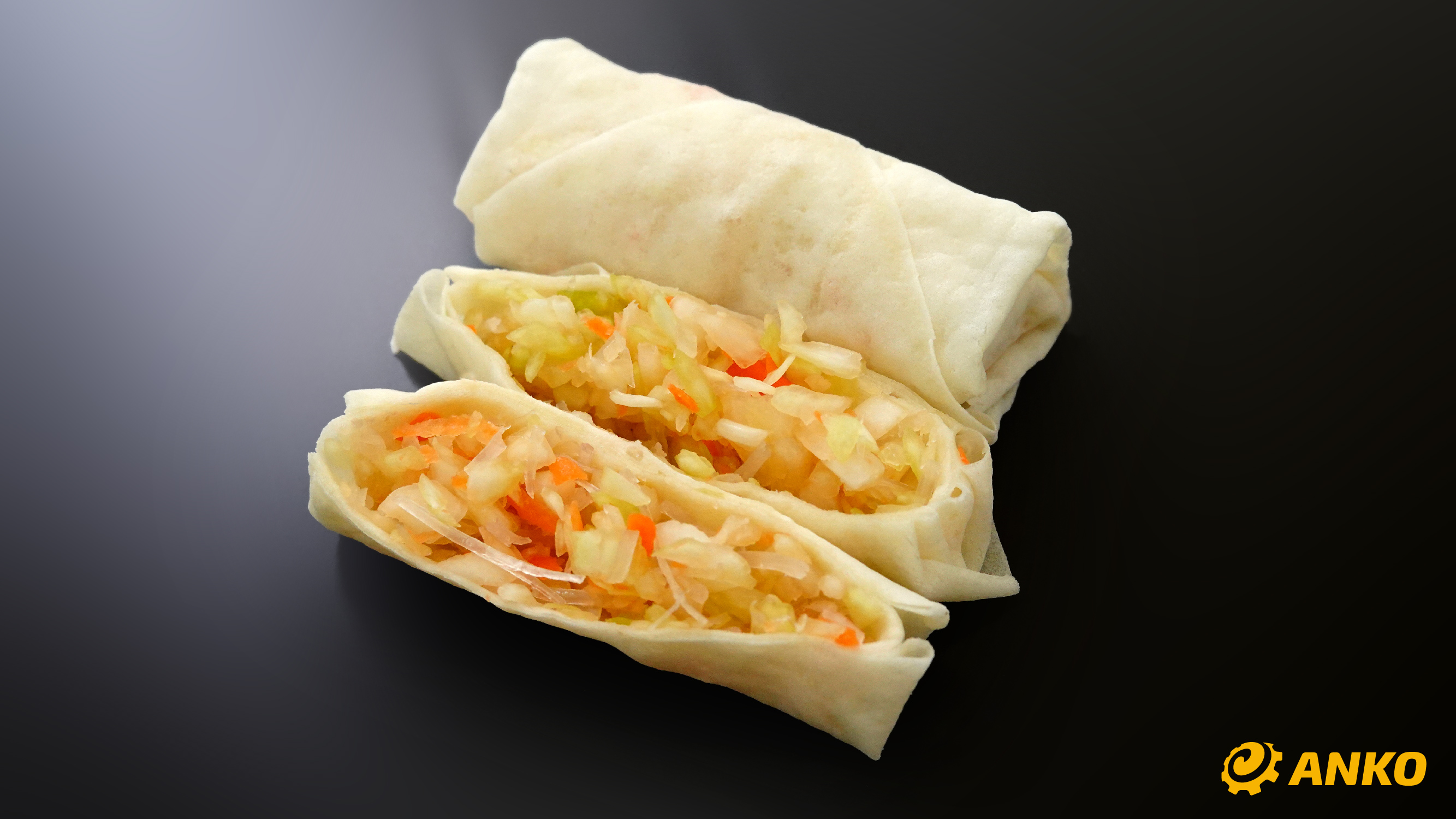 8.5 cm Spring Rolls made with Raw Ingredients