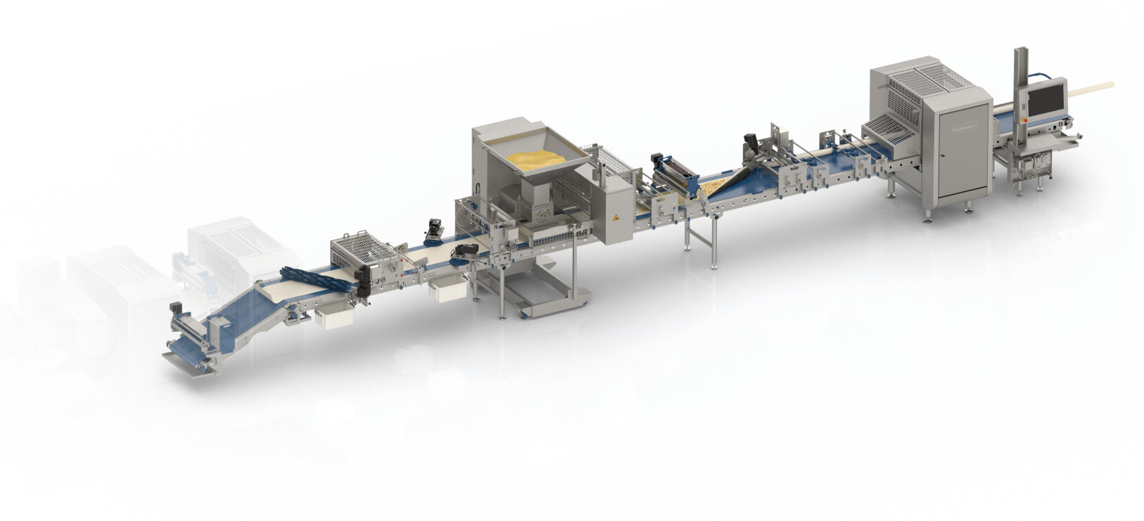 Example of a Rademaker Pastry line configuration